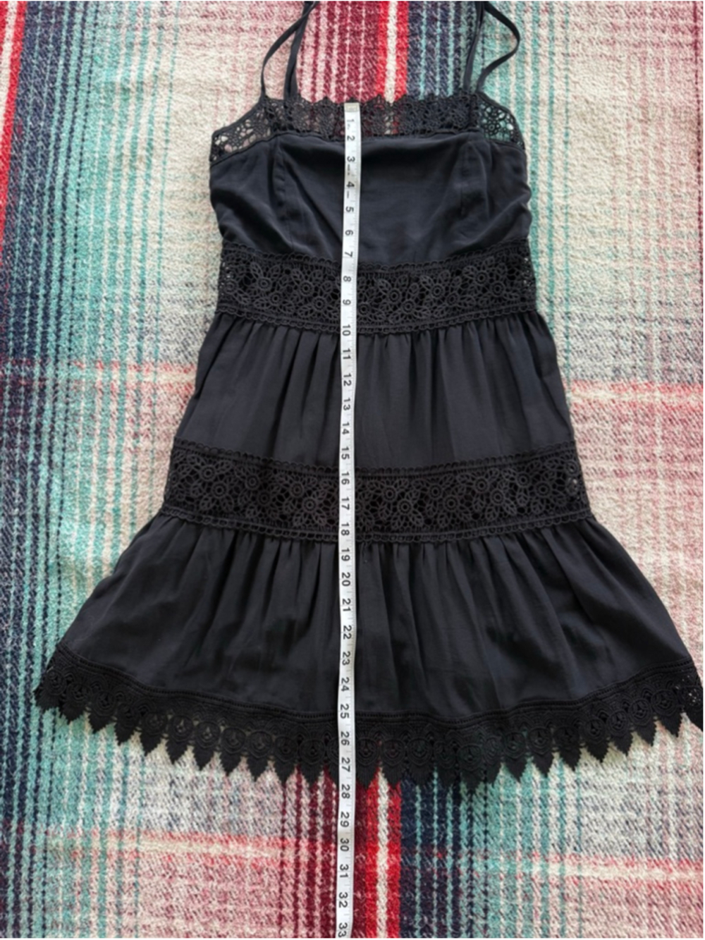 Women's Pookie & Sebastian Black Lace Mini Dress S - Picture 9 of 9